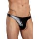 Male Power Liquid Onyx Classic Thong - Tanga in Wet Look Optik - schwarz- Größe XL, 1 Stück, Súper Grande