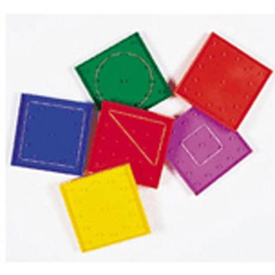 Learning Resources Double-Sided Rainbow Geoboard