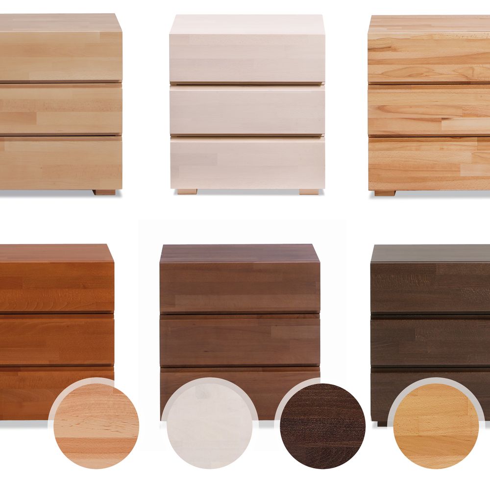 Hasena Wood-Line Nachttisch Treva Buche weiss