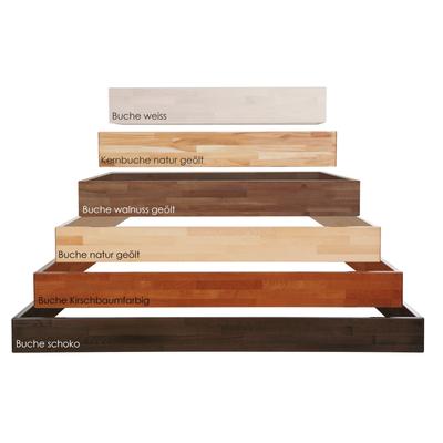 Hasena Wood-Line Bettrahmen Classic 16 Massivholz 140x210 cm / Buche weiss lasiert, lackiert