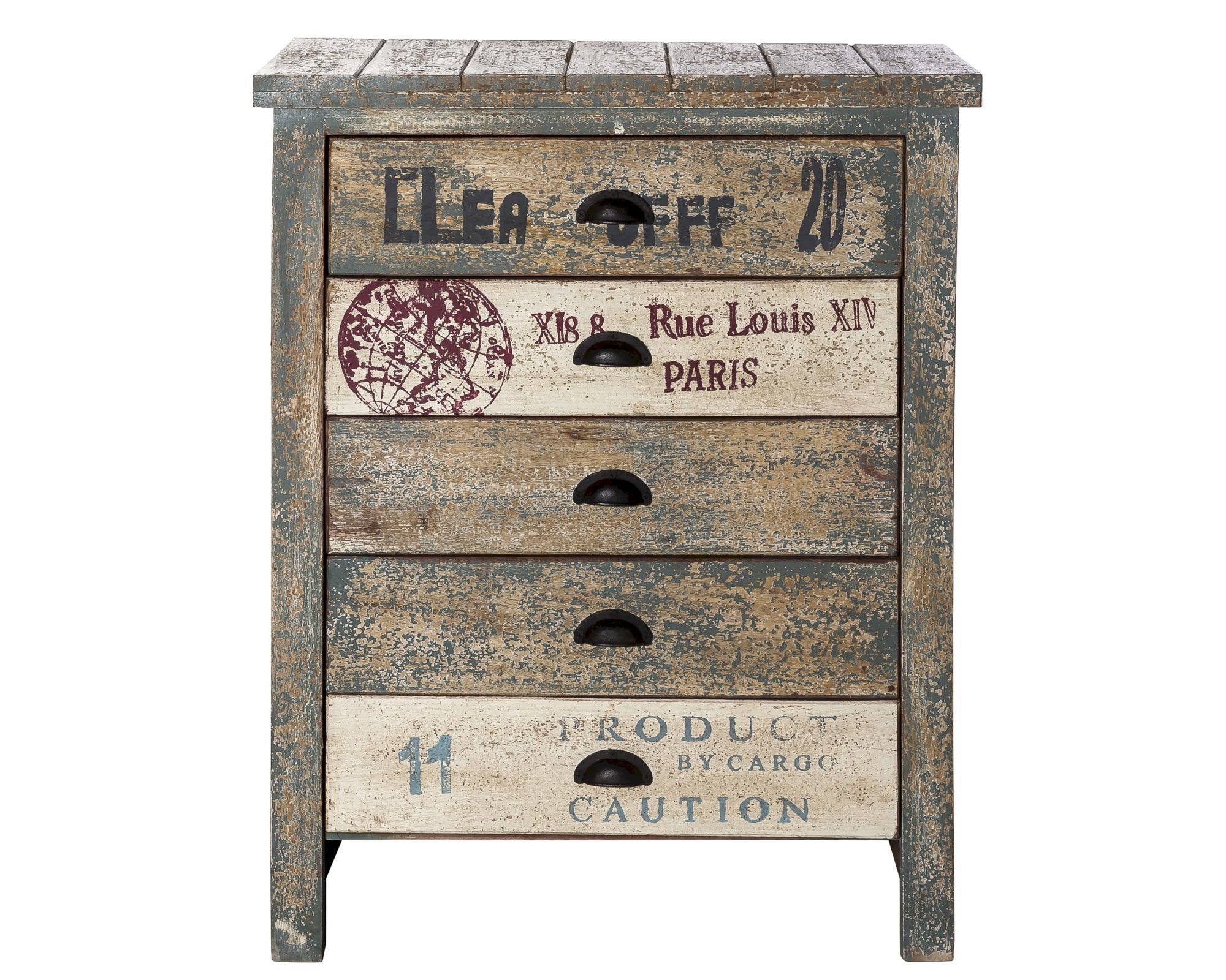 Taste of India Unikat Kommode vintage-multicolor