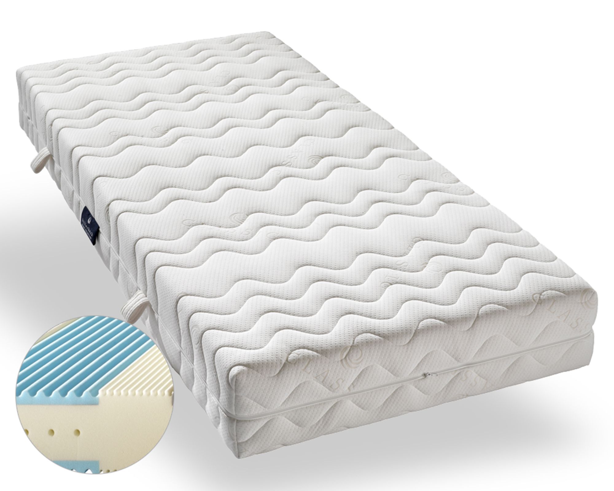 Billerbeck 7-Zonen Airtec »Comfort« Classic Komfortschaum Matratzen 90x190 cm H3 Image