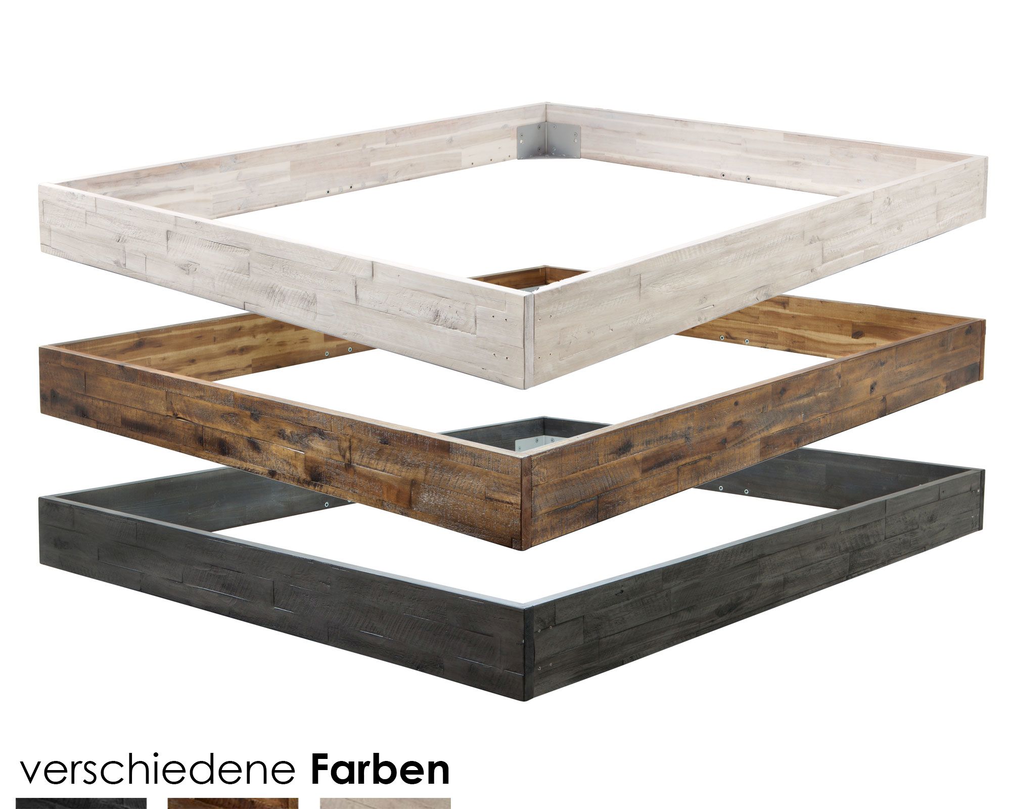 Hasena Factory-Line Bettrahmen Loft 18 160x200 cm / Akazie Vintage grau Image