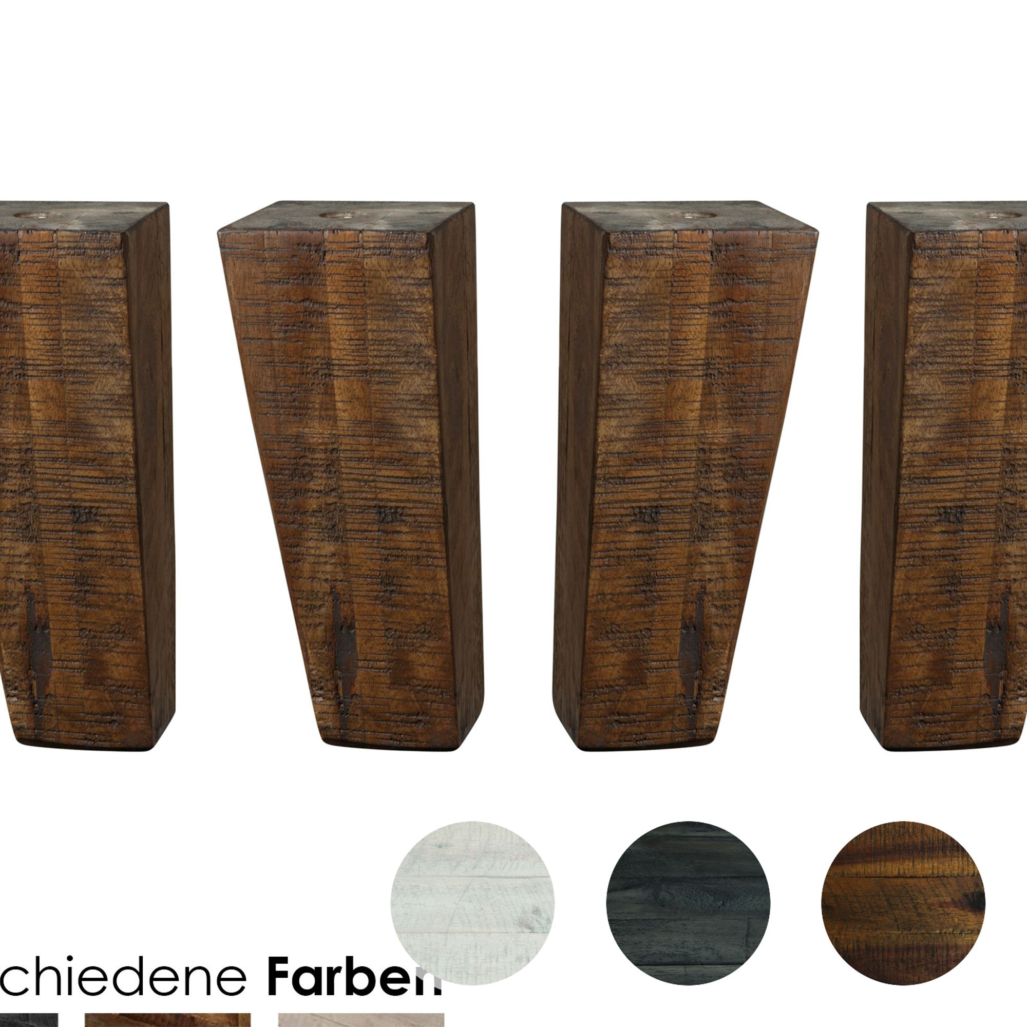 Hasena Factory-Line Füsse Gola 20 cm / Akazie Vintage Braun