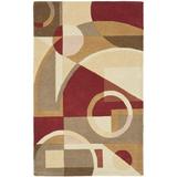 SAFAVIEH Rodeo Drive Clarissa Abstract Geometric Wool Area Rug Beige/Multi 2 6 x 4 6