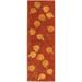 SAFAVIEH Soho Asher Floral Wool Runner Rug Rust 2 6 x 12