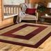 United Weavers Brunswick Ellis Contemporary Border Accent Rug Burgundy 1 10 x 3