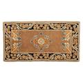 Minuteman International Rectangular Coca Jardin Wool Fireplace Hearth Rug