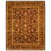 SAFAVIEH Antiquity Carmella Floral Bordered Wool Area Rug Wine/Gold 6 x 9