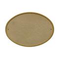 QualArc 10 in. Ridgestone Oval Crushed Stone Do It Yourself Kit Address Plaque in Sandstone Color