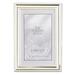 Lawrence Frames 4x6 Metal Picture Frame Silver-Plate with Delicate Beading 510746