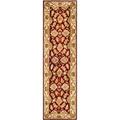 SAFAVIEH Heritage Valery Traditional Wool Runner Rug Red/Ivory 2 3 x 14