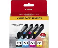 Canon CLI-172 4-Pack Ink Cartridges - Black/Cyan/Yellow/Magenta - 0390C005