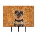 Caroline's Treasures Yorkie Puppy/Yorkshire Terrier Wipe Your Paws Leash Holder & Key Hook Metal in Brown | 8 H x 8.25 W x 0.65 D in | Wayfair