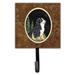 Caroline's Treasures Starry Night Bernese Mountain Dog Leash Holder & Wall Hook Metal in Brown | 6.25 H x 4.25 W x 0.65 D in | Wayfair SS8468SH4