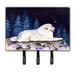 Caroline's Treasures Starry Night Great Pyrenees Leash Holder & Key Holder Metal in Black/Blue | 8 H x 8.25 W x 0.65 D in | Wayfair SS8438TH68