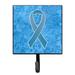 Caroline's Treasures Ribbon For Prostate Cancer Awareness Leash Holder & Wall Hook Metal in Blue/Gray | 6.25 H x 4.25 W x 0.65 D in | Wayfair