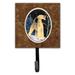 Caroline's Treasures Starry Night Aiale Leash Holder & Key Hook Metal in Brown | 6.25 H x 4.25 W x 0.65 D in | Wayfair SS8361SH4