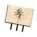 Caroline's Treasures Palm Tree Leash Holder & Key Hook Metal in Brown/Gray | 8 H x 8.25 W x 0.65 D in | Wayfair 8482TH68