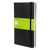 Moleskine Hard Cover Notebook Plain 8 1/4 x 5 Black Cover 192 Sheets -HBGMBL17