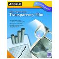 Apollo Plain Paper Copier Film With Stripe Black-&-White 100 Sheets