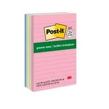 Post-it Greener Notes 4 in x 6 in Sweet Sprinkles Collection Lined 5 Pads