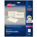 Avery Printable Business Cards with Sure Feed Technology 2 x 3.5 Ivory 250 Blank Cards for Laser Printers (05376)