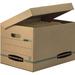 Bankers Box FEL12772 Recycled Systematic File Storage Box 12 / Carton Kraft Green