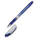 Alpha Elite Non-Retractable Gel Pens Medium Point Clear Barrel Blue Ink Pack Of 12 (AbilityOne)