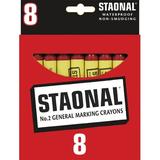 Crayola Staonal General Marking Crayon Red Pack of 8