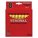 Crayola Staonal General Marking Crayon Red Pack of 8