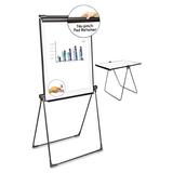 Universal UNV43030 28.5 in. x 37.5 in. Foldable Double Sided Dry Erase Easel - White/black