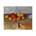 Posterazzi BALXIR82839 Still Life of Apples & Biscuits Poster Print by Paul Cezanne - 24 x 18 in.