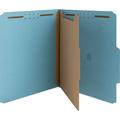 Nature Saver NATSP17200 1-Divider Recycled Classification Folders 10 / Box Blue