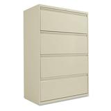 Alera 4 Drawers Lateral Lockable Filing Cabinet Putty