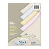 Array Card Stock Paper 8-1/2 x 11 Inch Assorted Parchment Colors Pack of 100