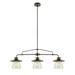 Globe Electric Oil Rubbed Bronze Vintage Pendant 3-Lights with Clear Glass Shades 64845