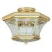 Livex Lighting - Monterey - 3 Light Flush Mount in Traditional Style - 13 Inches