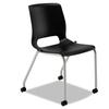 HON Motivate Armless 4-Leg Stacking Chair Mesh in Black | 35.75 H x 28.31 W x 22.19 D in | Wayfair HONMG101ON