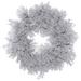 Vickerman 383988 - 48" Flock Alberta Wreath w/Cones 210Tips (A155347) Flocked Christmas Wreath