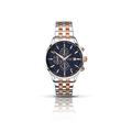 Sekonda Men's Quartz Watch with Blue Dial Chronograph Display and Two Tone Stainless Steel Bracelet 1107.27