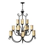 Hinkley Lighting - Casa - Fifteen Light Foyer in Rustic Style - 42 Inches Wide