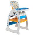 GALACTICA New 3in1 Baby High Chair | Compact Infant Feeding Seat Also Chair & Table for Toddler High Seat for Infant Baby Food Tray – Orange