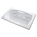 Carver Tubs 72" x 42" Drop in Whirlpool Bathtub Acrylic | 20.5 H x 72 W in | Wayfair AR7242 6 Jets