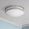 Zaire Brushed Nickel 17" Wide Cool White LED Ceiling Light