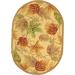 SAFAVIEH Chelsea Enric Floral Wool Area Rug Ivory 7 6 x 9 6 Oval