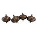 Northlight Seasonal Shatterproof Drop Christmas Ornaments Plastic in Brown | 4 H x 5.75 W x 5.75 D in | Wayfair COP10282-4CHL