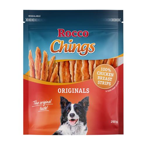 1kg Chings Kaustreifen - Hühnerbrust Streifen Rocco Hundesnack