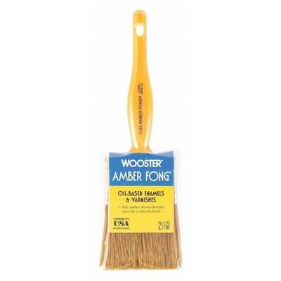 WOOSTER 1123-2 1/2 2-1/2" Wall Soft, Brown China Bristle, Paint Brush, Plastic