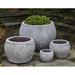 Campania International Naxos 4-Piece Pot Planter Set Clay & Terracotta in Gray | 19.75 H x 27.5 W x 27.5 D in | Wayfair 6053-6904